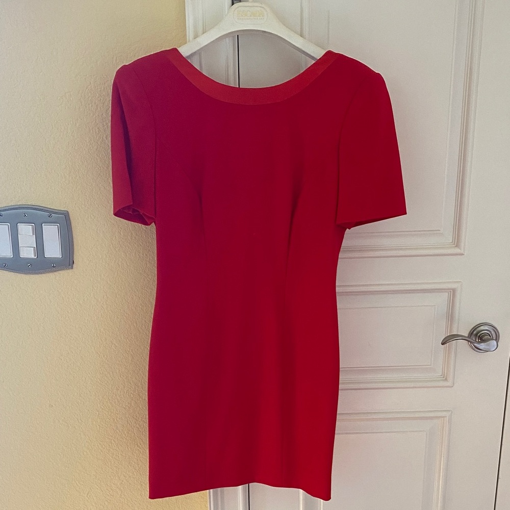 Escada Couture Vibrant Red Dress